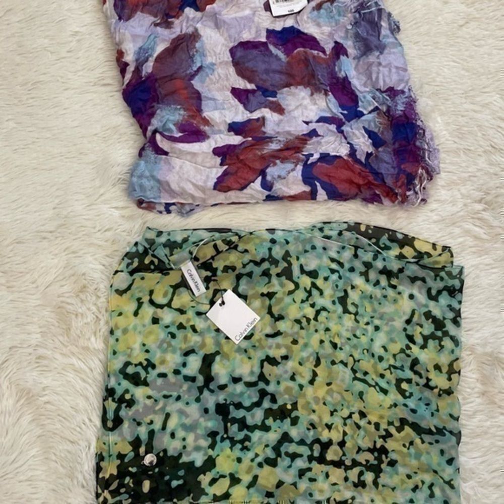 BNWT 2 piece lot scarves: Calvin Klein & Liz Claiborne